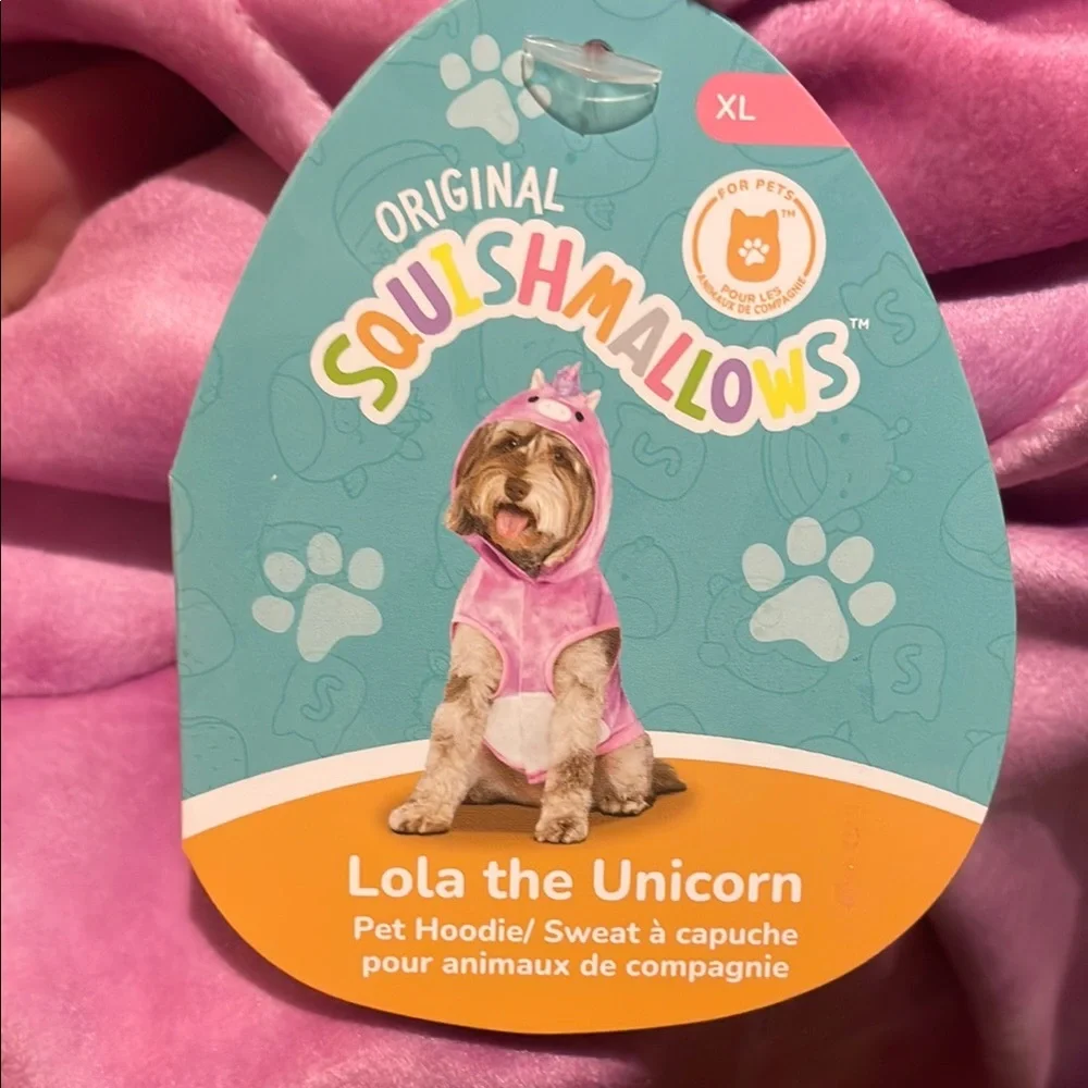 Squishmallows Lola the Unicorn Hoodie XL